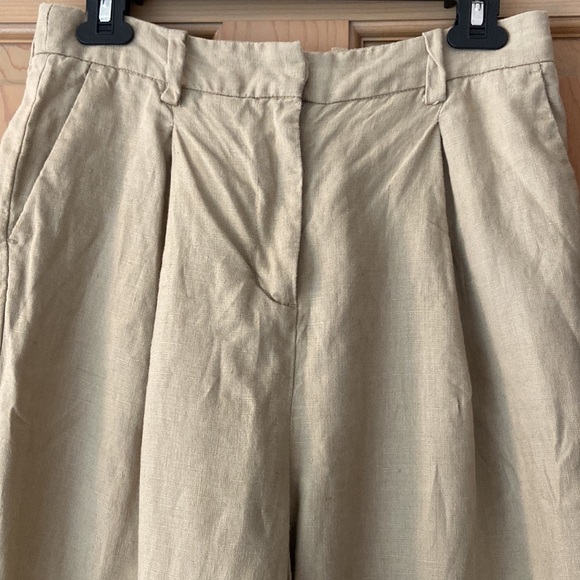 Oak + Fort linen wide leg pants size 4 - Picture 2 of 7